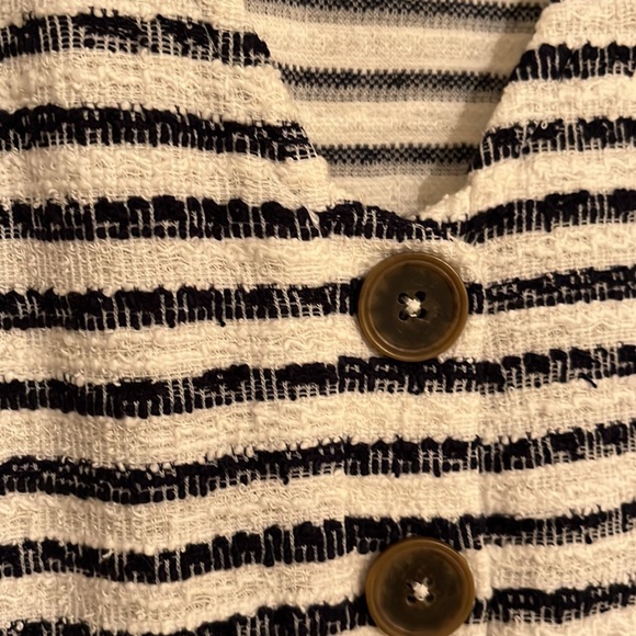 Anthropologie Sanctuary Navy/Cream Knit Tie Front Tank Top - Picture 2 of 3